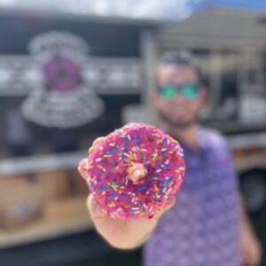 Try 4 donuts + 2 frappes + 2 coffees