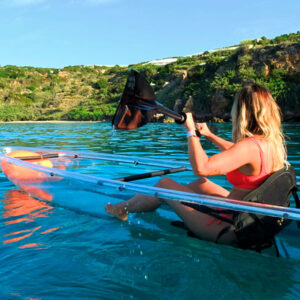 Transparent kayak rental in Nerja