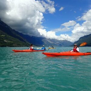 Half-day kayak tours on Lake Brienz