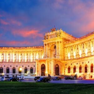 One hour Vienna night bus tour