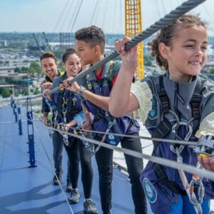 Up at The O2 daylight climb