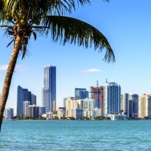 Double Decker sightseeing bus tour of Miami
