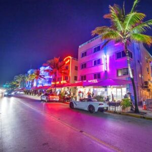 Scenic Miami night tour with Skyview Miami Wheel tickets