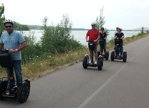 Self-balancing scooter tour around Lake Störmthal