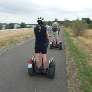Self-balancing scooter tour to lake Kulkwitz in Leipzig