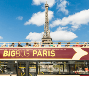 48h hop-on hop-off Big Bus tour of Paris with panoramic river cruise